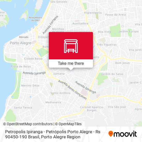 Mapa Petropolis Ipiranga - Petrópolis Porto Alegre - Rs 90450-190 Brasil