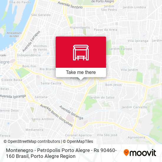 Montenegro - Petrópolis Porto Alegre - Rs 90460-160 Brasil map