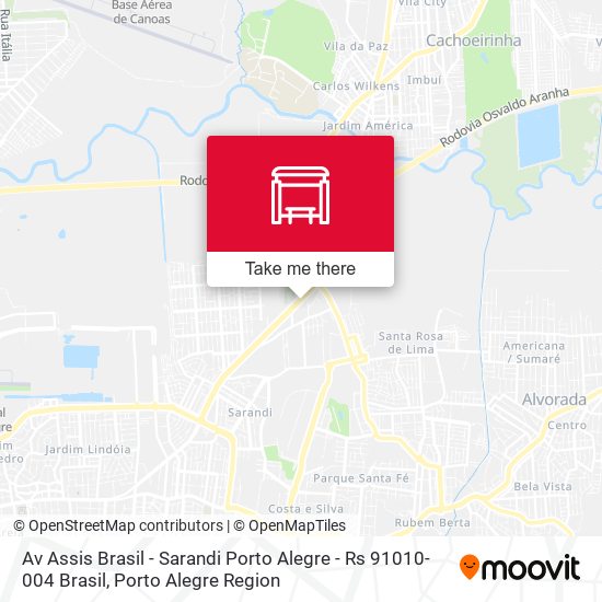 Mapa Av Assis Brasil - Sarandi Porto Alegre - Rs 91010-004 Brasil