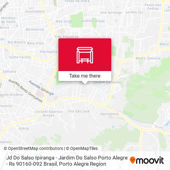 Mapa Jd Do Salso Ipiranga - Jardim Do Salso Porto Alegre - Rs 90160-092 Brasil