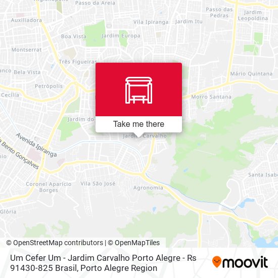 Um Cefer Um - Jardim Carvalho Porto Alegre - Rs 91430-825 Brasil map