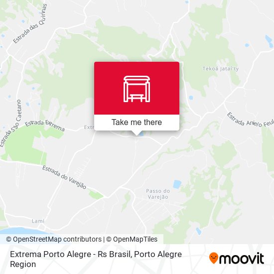 Extrema Porto Alegre - Rs Brasil map
