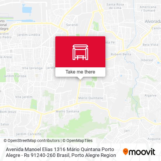 Avenida Manoel Elias 1316 Mário Quintana Porto Alegre - Rs 91240-260 Brasil map