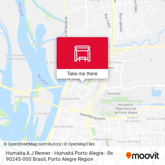 Mapa Humaita A J Renner - Humaitá Porto Alegre - Rs 90245-000 Brasil