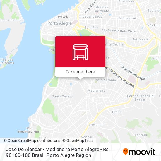 Jose De Alencar - Medianeira Porto Alegre - Rs 90160-180 Brasil map