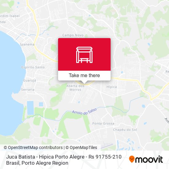 Mapa Juca Batista - Hipica Porto Alegre - Rs 91755-210 Brasil