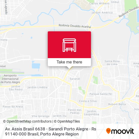 Mapa Av. Assis Brasil 6638 - Sarandi Porto Alegre - Rs 91140-000 Brasil