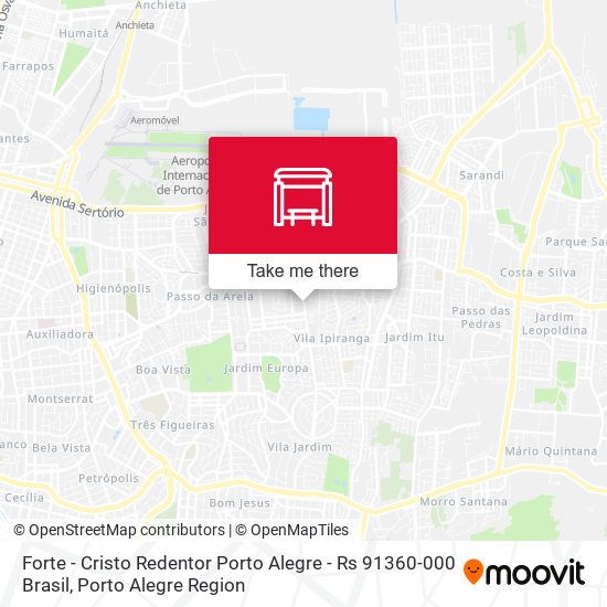 Mapa Forte - Cristo Redentor Porto Alegre - Rs 91360-000 Brasil