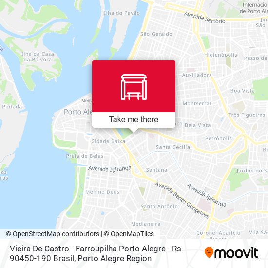 Mapa Vieira De Castro - Farroupilha Porto Alegre - Rs 90450-190 Brasil
