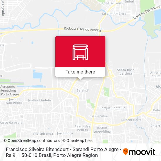 Mapa Francisco Silveira Bitencourt - Sarandi Porto Alegre - Rs 91150-010 Brasil