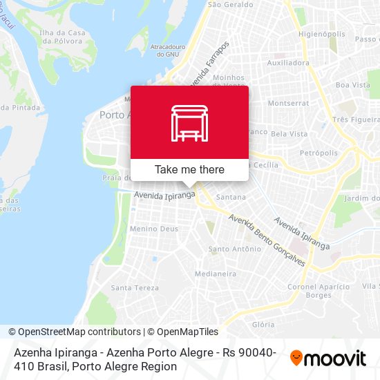 Azenha Ipiranga - Azenha Porto Alegre - Rs 90040-410 Brasil map