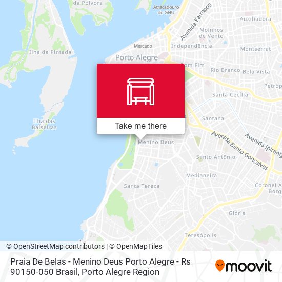 Mapa Praia De Belas - Menino Deus Porto Alegre - Rs 90150-050 Brasil