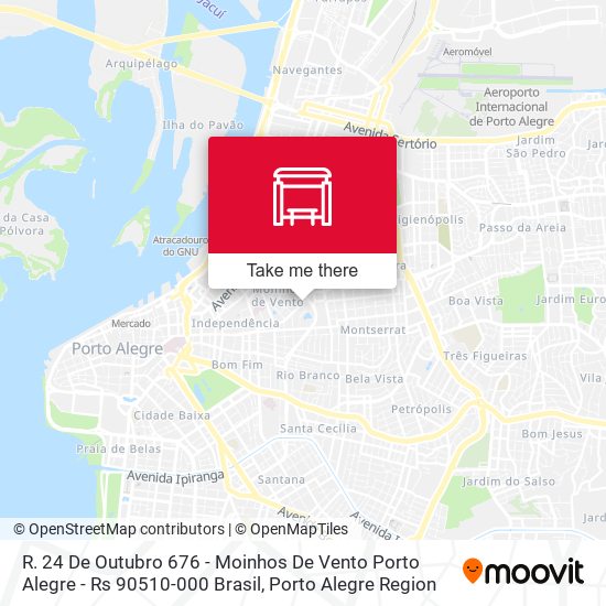 R. 24 De Outubro 676 - Moinhos De Vento Porto Alegre - Rs 90510-000 Brasil map