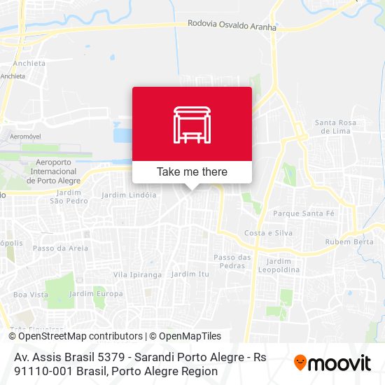 Mapa Av. Assis Brasil 5379 - Sarandi Porto Alegre - Rs 91110-001 Brasil