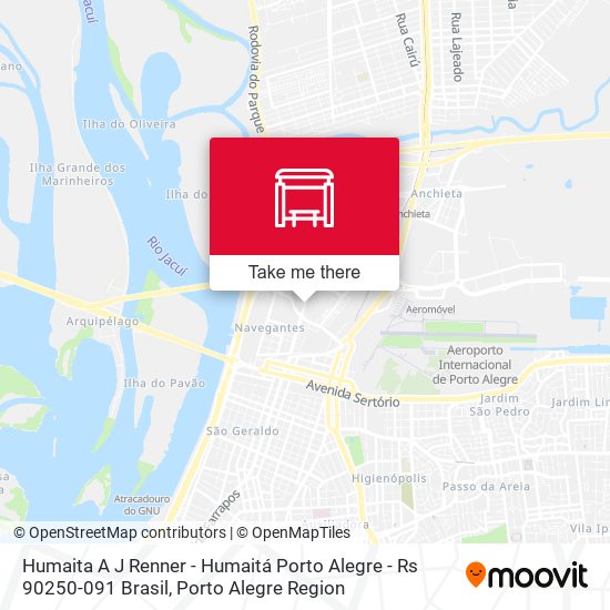 Mapa Humaita A J Renner - Humaitá Porto Alegre - Rs 90250-091 Brasil