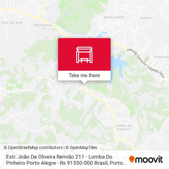 Mapa Estr. João De Oliveira Remião 211 - Lomba Do Pinheiro Porto Alegre - Rs 91550-000 Brasil