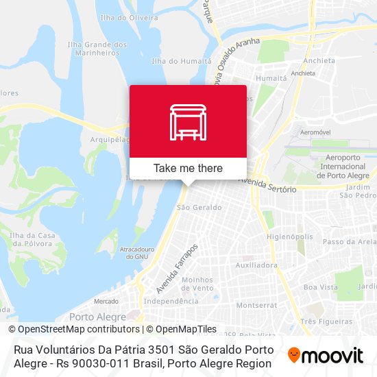Rua Voluntários Da Pátria 3501 São Geraldo Porto Alegre - Rs 90030-011 Brasil map