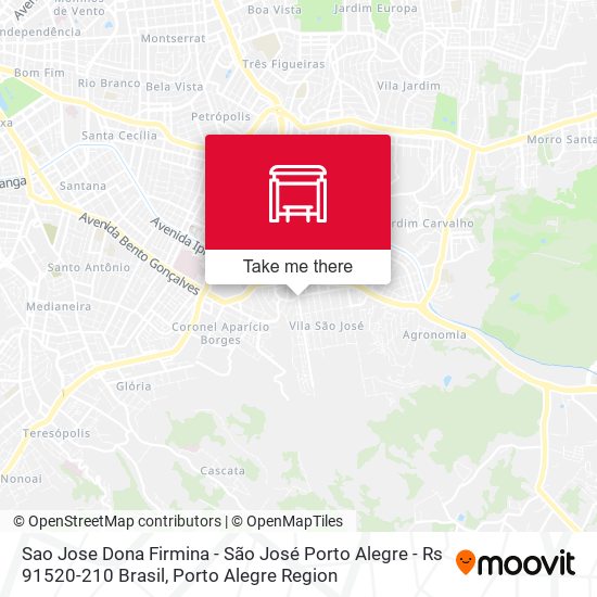 Mapa Sao Jose Dona Firmina - São José Porto Alegre - Rs 91520-210 Brasil