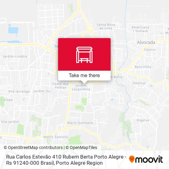 Rua Carlos Estevão 410 Rubem Berta Porto Alegre - Rs 91240-000 Brasil map