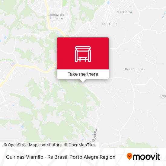 Quirinas Viamão - Rs Brasil map