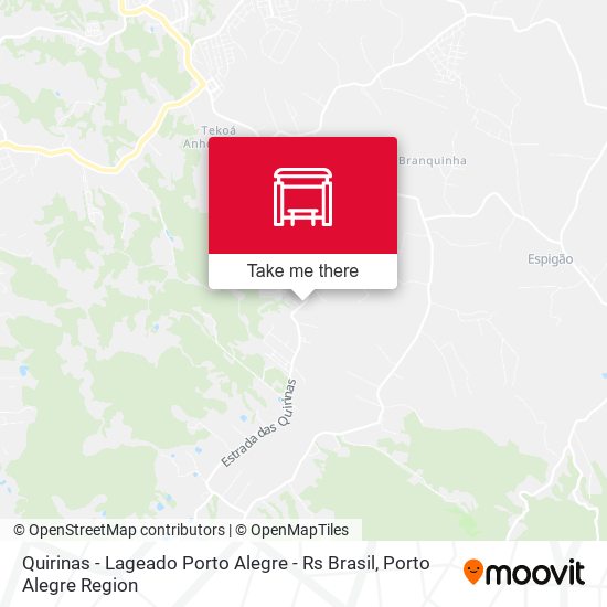 Quirinas - Lageado Porto Alegre - Rs Brasil map