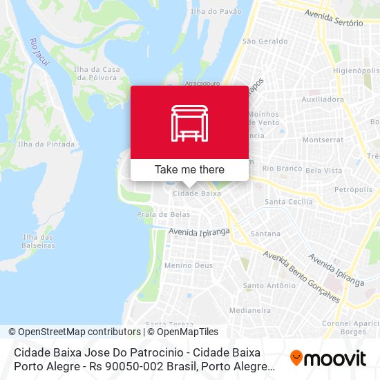 Mapa Cidade Baixa Jose Do Patrocinio - Cidade Baixa Porto Alegre - Rs 90050-002 Brasil