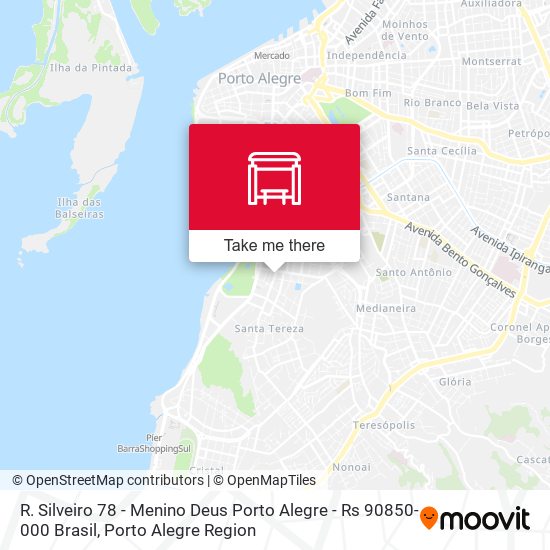 R. Silveiro 78 - Menino Deus Porto Alegre - Rs 90850-000 Brasil map