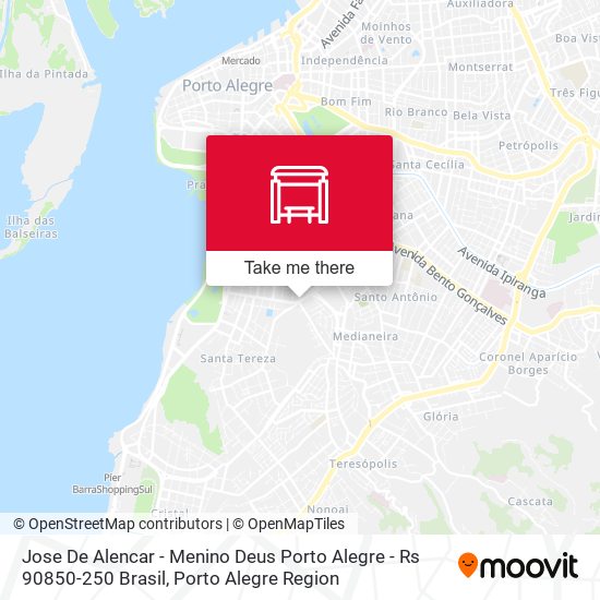 Jose De Alencar - Menino Deus Porto Alegre - Rs 90850-250 Brasil map