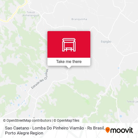 Sao Caetano - Lomba Do Pinheiro Viamão - Rs Brasil map
