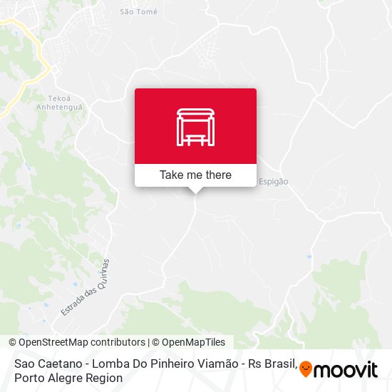 Sao Caetano - Lomba Do Pinheiro Viamão - Rs Brasil map