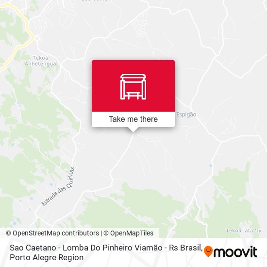 Sao Caetano - Lomba Do Pinheiro Viamão - Rs Brasil map