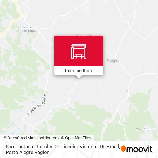 Sao Caetano - Lomba Do Pinheiro Viamão - Rs Brasil map