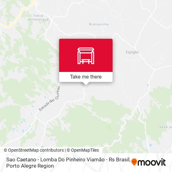 Sao Caetano - Lomba Do Pinheiro Viamão - Rs Brasil map