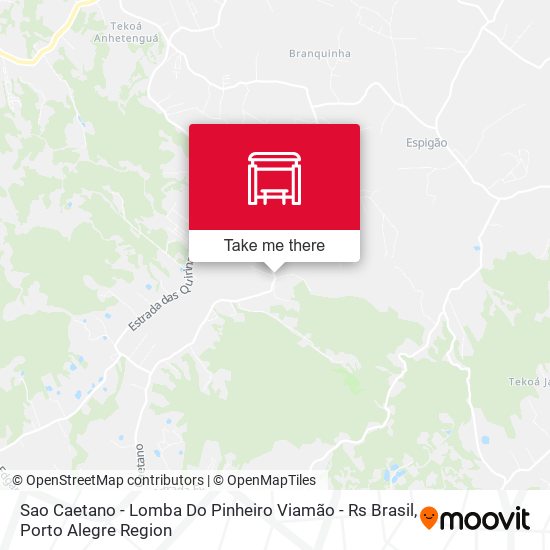 Sao Caetano - Lomba Do Pinheiro Viamão - Rs Brasil map