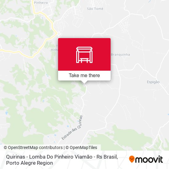 Quirinas - Lomba Do Pinheiro Viamão - Rs Brasil map