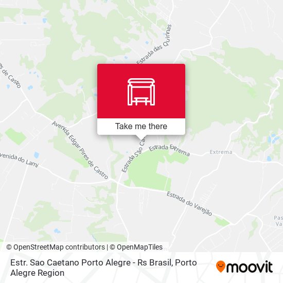 Estr. Sao Caetano Porto Alegre - Rs Brasil map