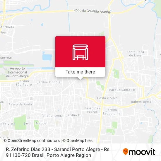 R. Zeferino Dias 233 - Sarandi Porto Alegre - Rs 91130-720 Brasil map