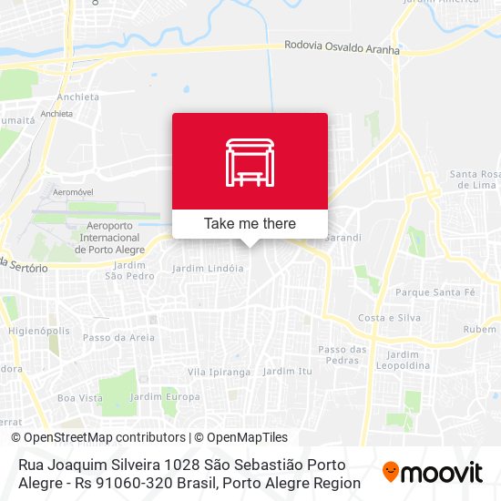 Rua Joaquim Silveira 1028 São Sebastião Porto Alegre - Rs 91060-320 Brasil map