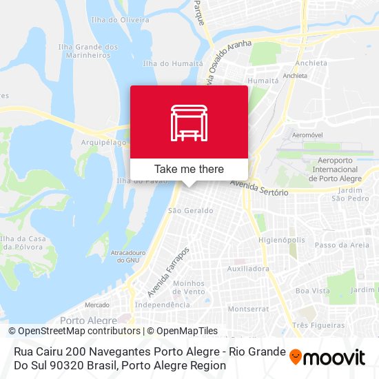 Mapa Rua Cairu 200 Navegantes Porto Alegre - Rio Grande Do Sul 90320 Brasil