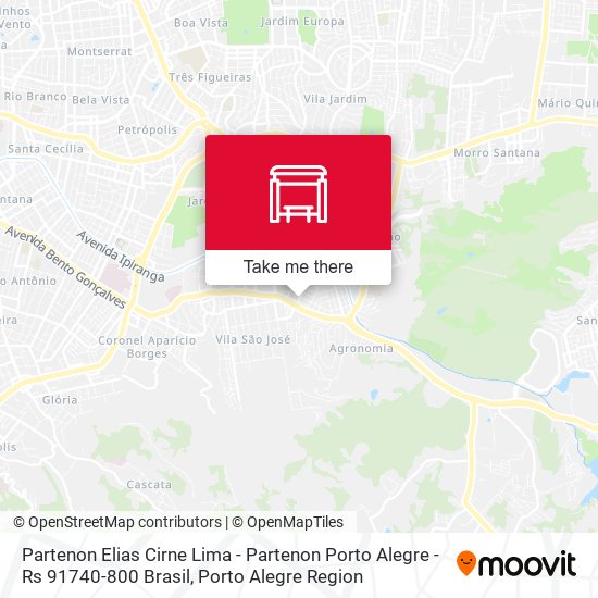 Partenon Elias Cirne Lima - Partenon Porto Alegre - Rs 91740-800 Brasil map
