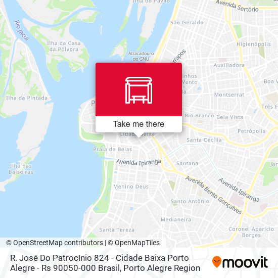 Mapa R. José Do Patrocínio 824 - Cidade Baixa Porto Alegre - Rs 90050-000 Brasil