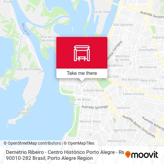 Mapa Demetrio Ribeiro - Centro Histórico Porto Alegre - Rs 90010-282 Brasil