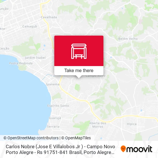 Carlos Nobre (Jose E Villalobos Jr ) - Campo Novo Porto Alegre - Rs 91751-841 Brasil map
