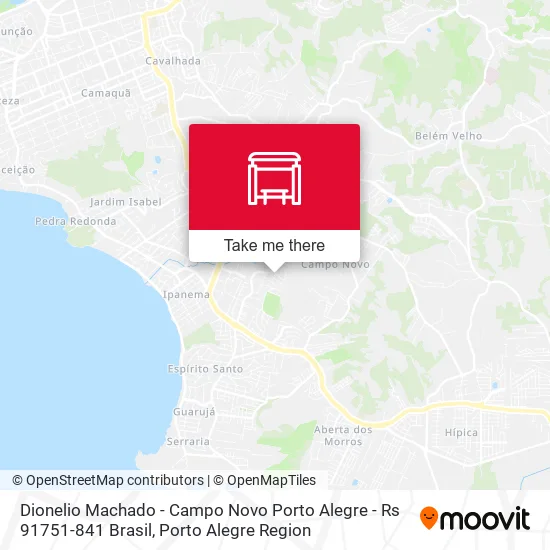 Dionelio Machado - Campo Novo Porto Alegre - Rs 91751-841 Brasil map