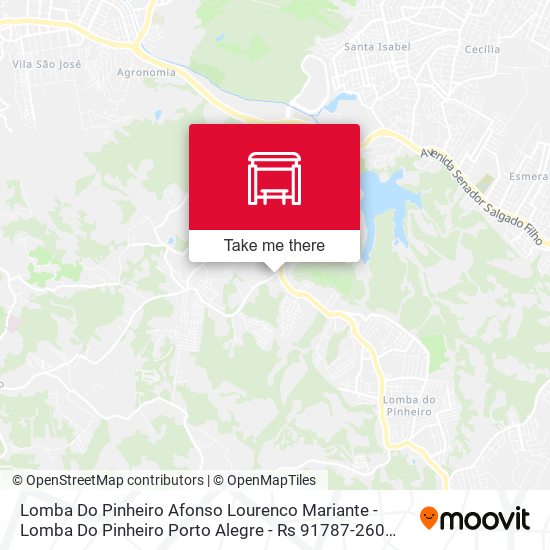 Mapa Lomba Do Pinheiro Afonso Lourenco Mariante - Lomba Do Pinheiro Porto Alegre - Rs 91787-260 Brasil