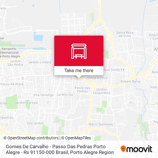Gomes De Carvalho - Passo Das Pedras Porto Alegre - Rs 91150-000 Brasil map