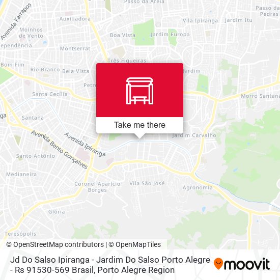 Mapa Jd Do Salso Ipiranga - Jardim Do Salso Porto Alegre - Rs 91530-569 Brasil