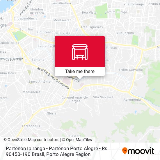 Mapa Partenon Ipiranga - Partenon Porto Alegre - Rs 90450-190 Brasil