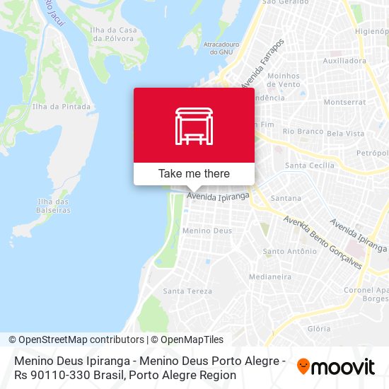 Menino Deus Ipiranga - Menino Deus Porto Alegre - Rs 90110-330 Brasil map