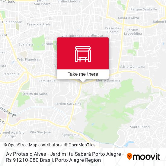 Av Protasio Alves - Jardim Itu-Sabará Porto Alegre - Rs 91210-080 Brasil map